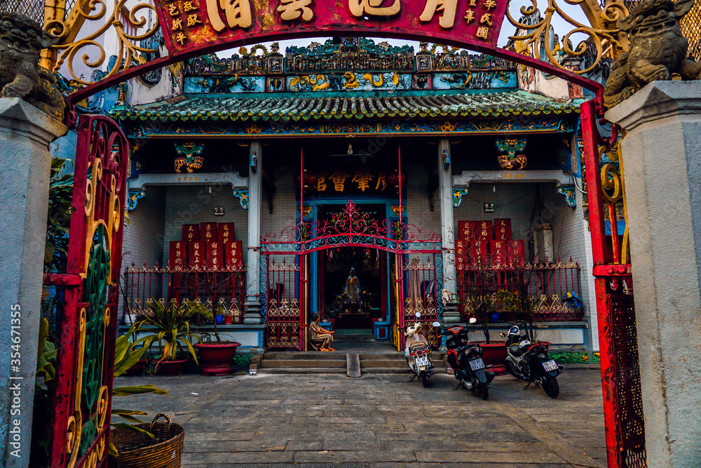Thien Hau Temple (Hoi quan Quang Trieu pagoda) - One of Vietnamese Chinese temple at Ho Chi Minh City (Saigon), Vietnam