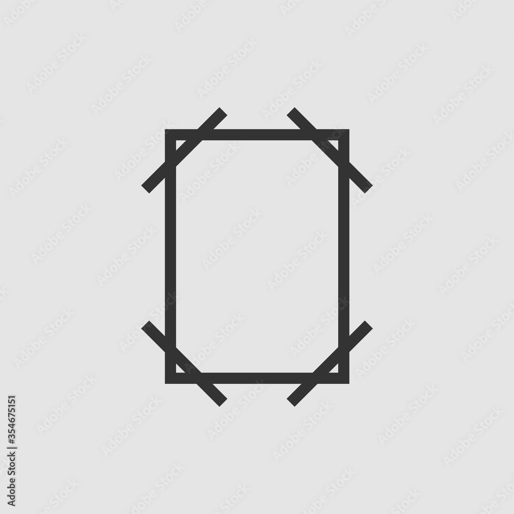 Frame icon flat. Frame icon flat.