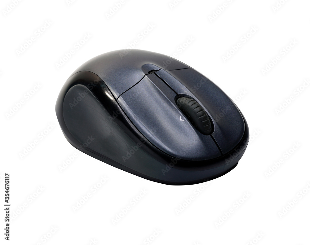 Wireless computer mouse isolated on white background. Wireless computer mouse isolated on white background.