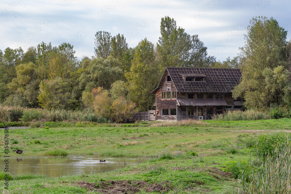 Countryside along the river river 