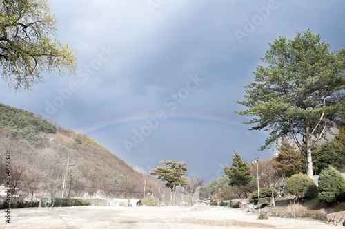 풍경, 사진, 달, 도로,