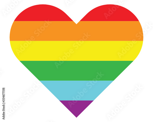 Background of 6 LGBTQ transgender rainbow colors in heart shape. Isolated on white background. Vector Illustration. Free Download Background of 6 LGBTQ transgender rainbow colors in heart shape. Isolated on white background. Vector Illustration. - GFXLoad