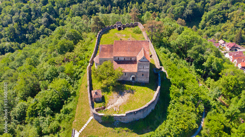 Cisnadioara fortified church in Romania near Sibiu  photo