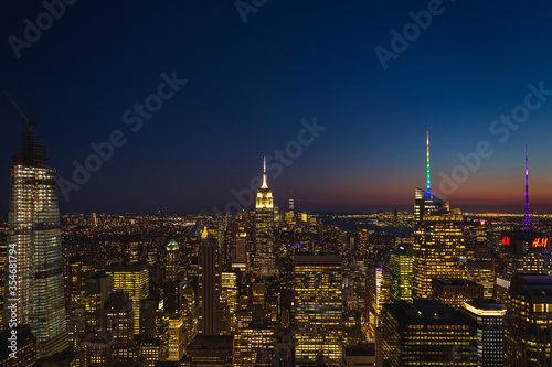 night view of Manhattan in New York