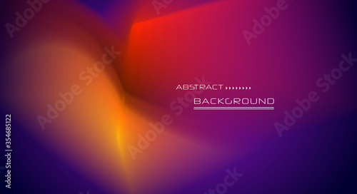 Abstract dynamic motion of liquid or fluid shape, pattern composition. Colorful gradient background. Vector modern graphic, minimal design elements for backdrop, poster, wallpaper, flyer, layout