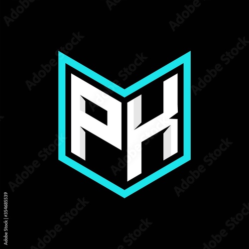 PK initial logo monogram designs modern templates.
