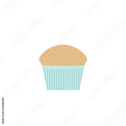 Vector image of a muffin