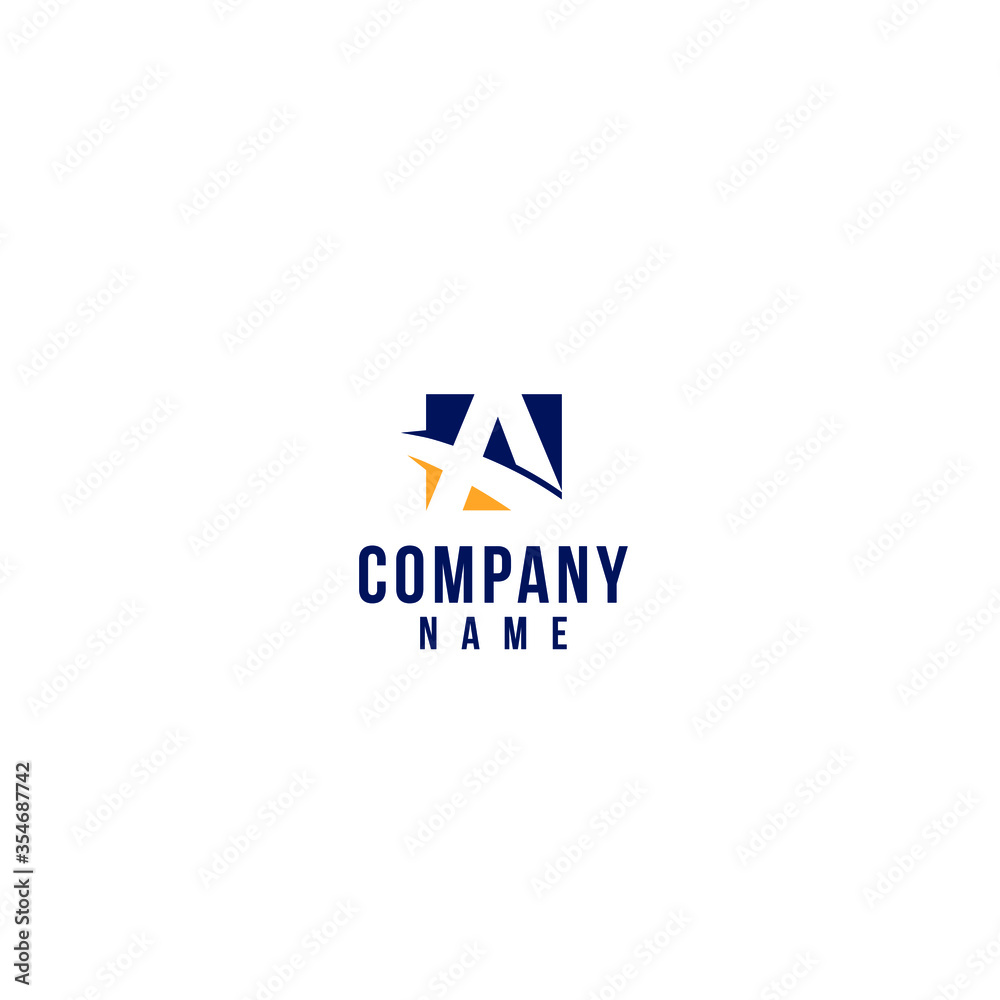 Logo abstract geometric business icon Logo abstract geometric business icon