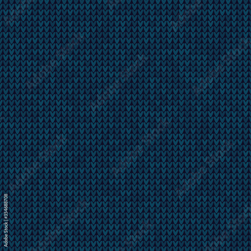 Knitted blue background