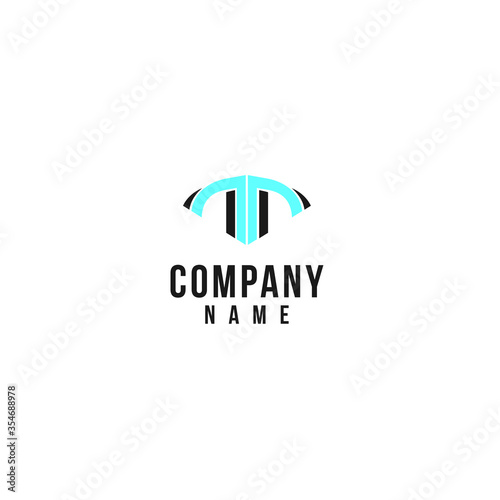 Logo abstract geometric business icon