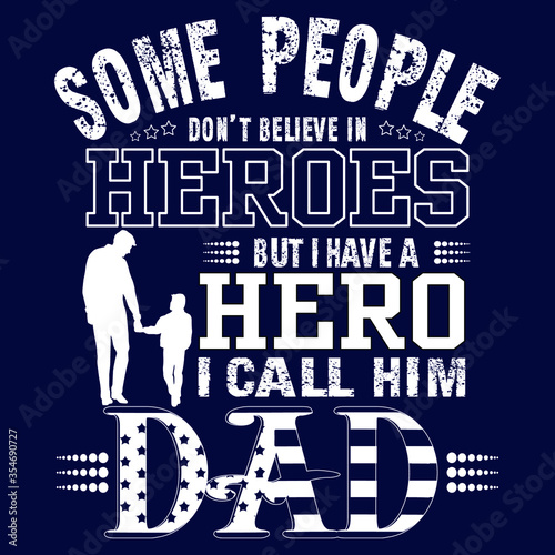 I call him DAD saying quotes100 vector white colour tee
