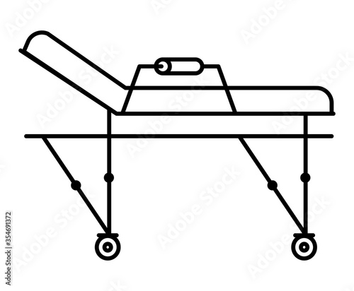 Isolated stretcher icon vector design