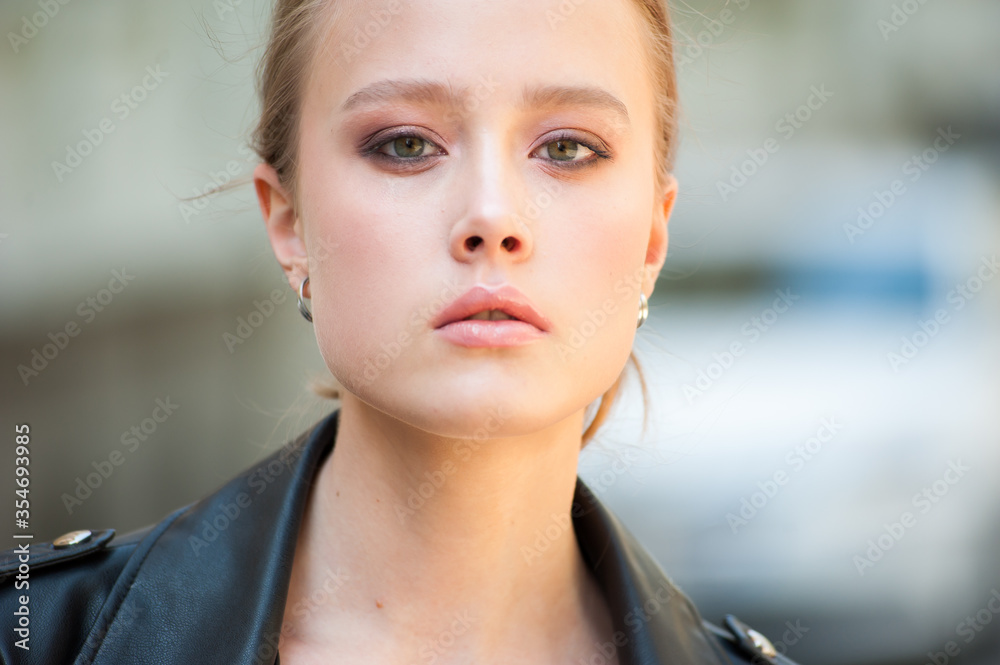 Spectacular young woman with beautiful makeup Spectacular young woman with beautiful makeup