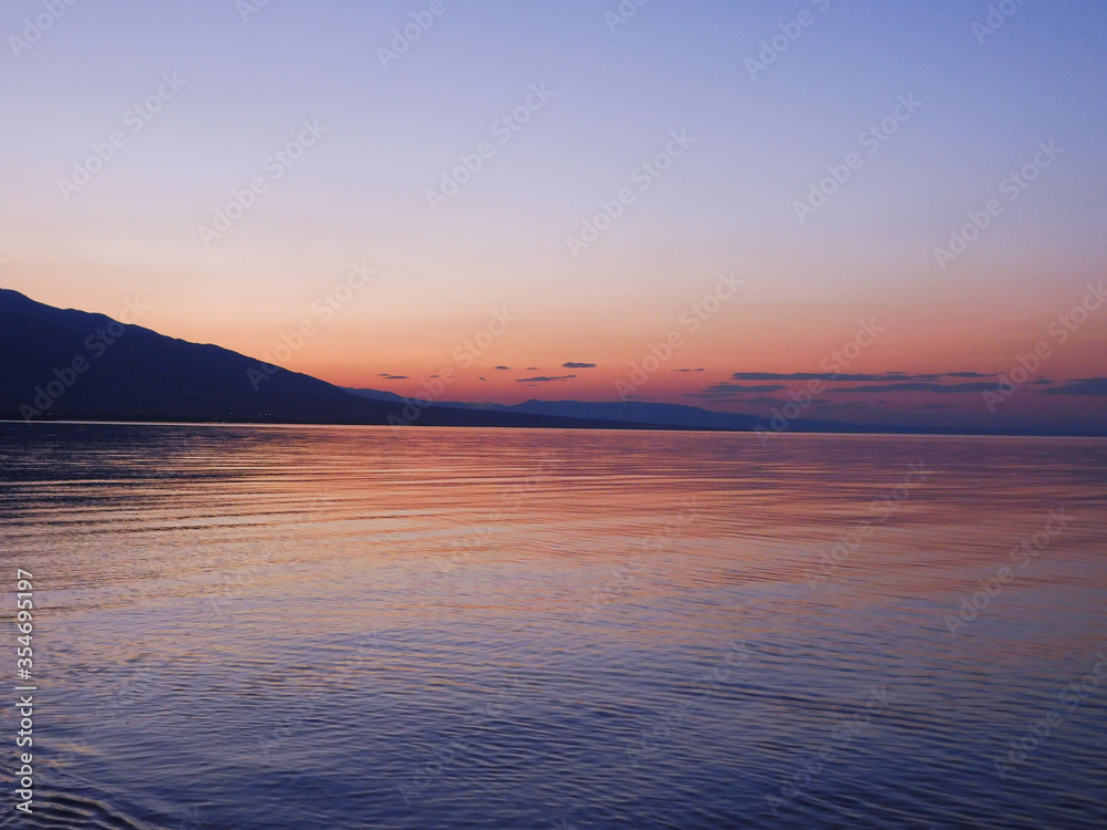 Sunset in Neoi Poroi-Greece