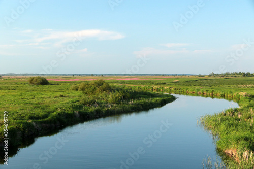 Fototapeta Naklejka Na Ścianę i Meble -  Landscape od Biebrza river in Biebrza National Park, Poland