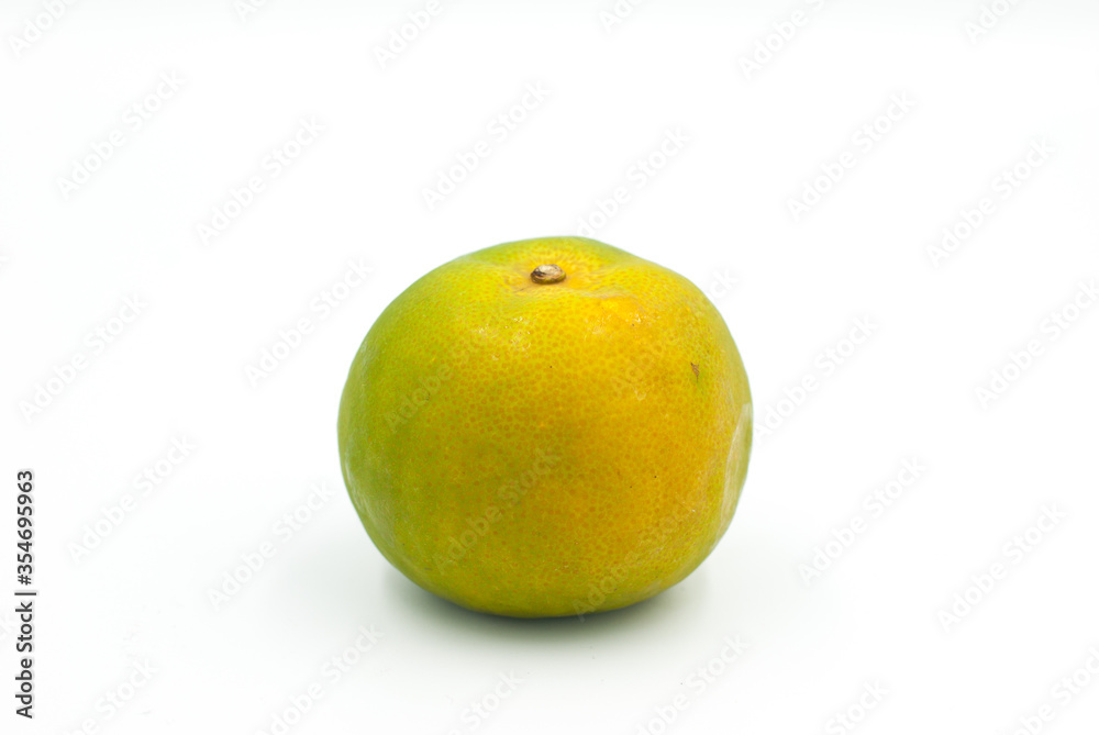 orange on a white background