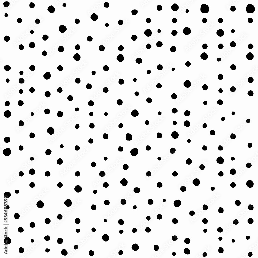 Seamless abstract pattern of little black shabby dots or spots on white. Seamless abstract pattern of little black shabby dots or spots on white.