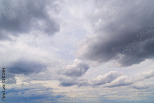 Fototapeta Naklejka Na Ścianę i Meble -  storm clouds in the sky. the background of dark clouds before rain