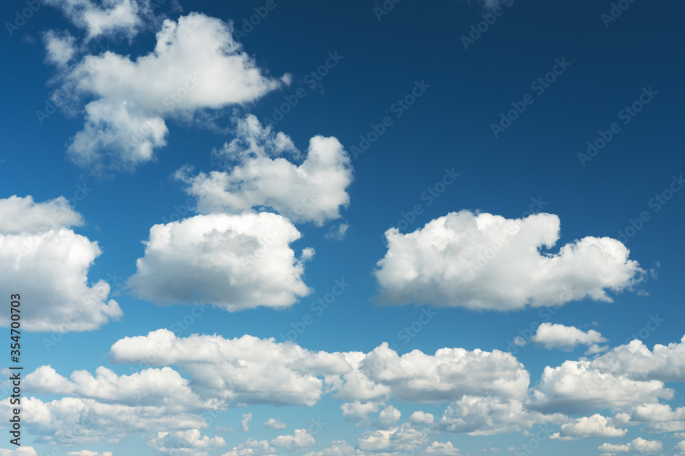 Fototapeta premium Beautiful clouds on a background of blue sky