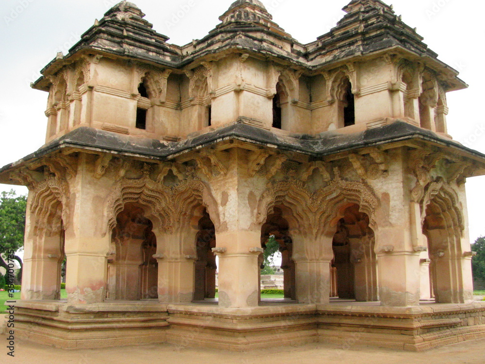 Lotus Mahal group of monuments at hampi
