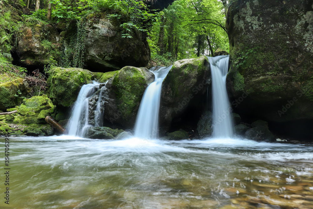 Pool at the bottom of the Schiessentumpel Cascade