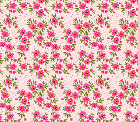 Keuken achterwand Kleine bloemen patronen Vector seamless pattern. Pretty pattern in small flower. Small pink flowers. White background. Ditsy floral background. The elegant the template for fashion prints.  © ann_and_pen