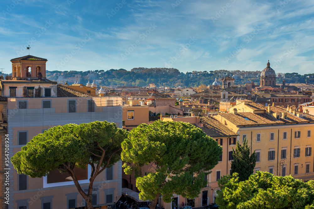 Piazza Venezia, view from Vittorio Emanuele II Monument, Rome