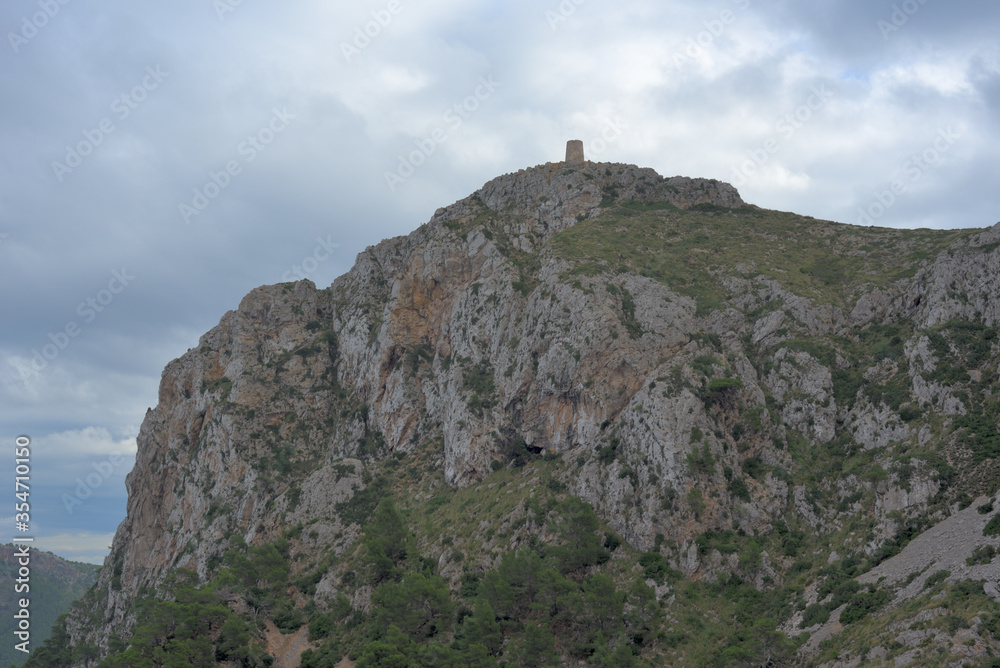 Fototapeta premium View to Albercutx Watchtower from below
