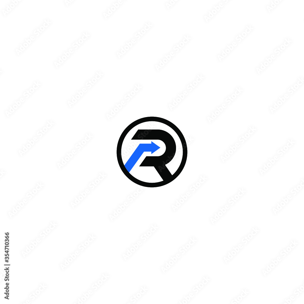 R logo house vector symbol R logo house vector symbol