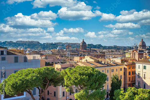 Obraz na płótnie Piazza Venezia, view from Vittorio Emanuele II Monument, Rome w salonie