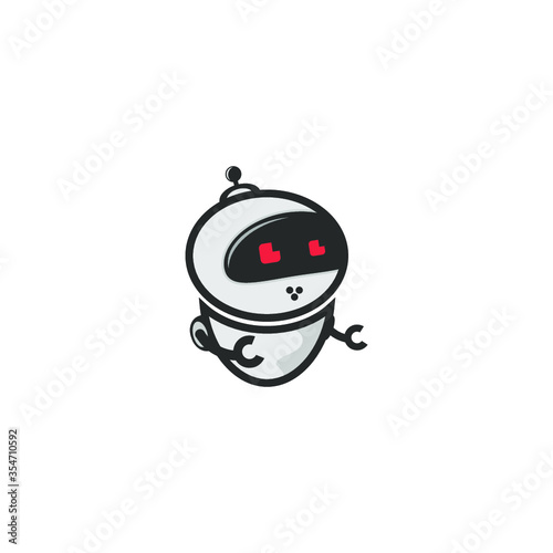 robot logo vector