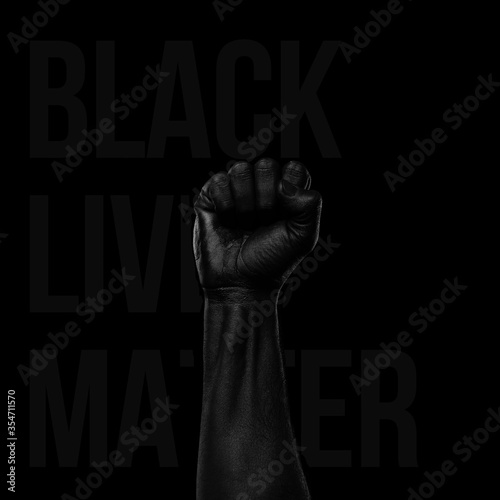 Obraz na płótnie black lives matter poster