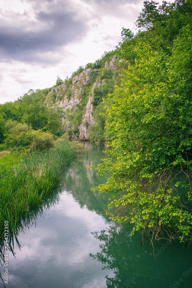 Iskar Panega Geopark along the Gold Panega River near Lukovit, Bulgaria Iskar Panega Geopark along the Gold Panega River near Lukovit, Bulgaria