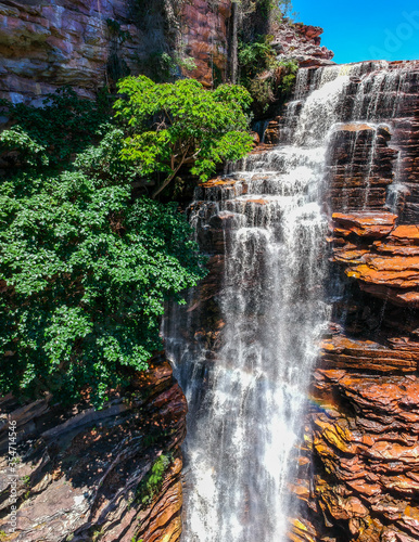 Fototapeta Naklejka Na Ścianę i Meble -  Buracão waterfall ibicoara Chapada diamantina bahia brazil