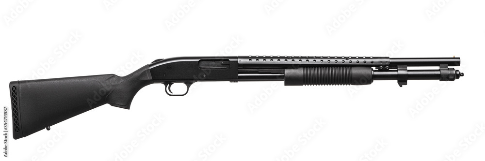 Shotgun isolated on white Shotgun isolated on white