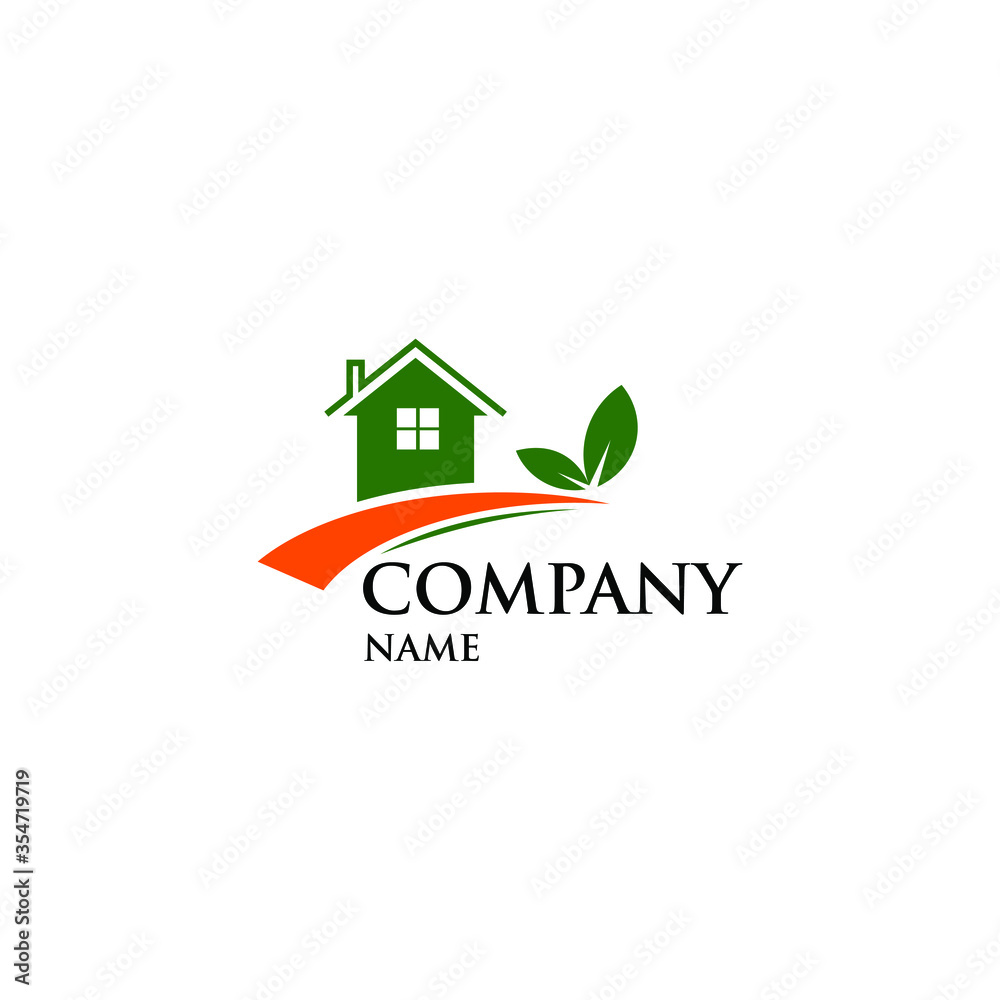 modern home logos with a natural combination. real estate logo vector modern template modern home logos with a natural combination. real estate logo vector modern template