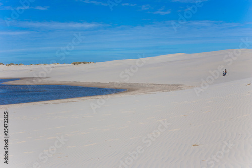 The view of Rabjerg mile, which is a largest migrating dune in Denmark close to Skagen