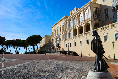 Prince's palace of Monaco in Monaco-Ville. 