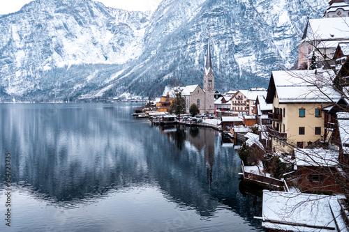 Hallstatt small town in the mountains