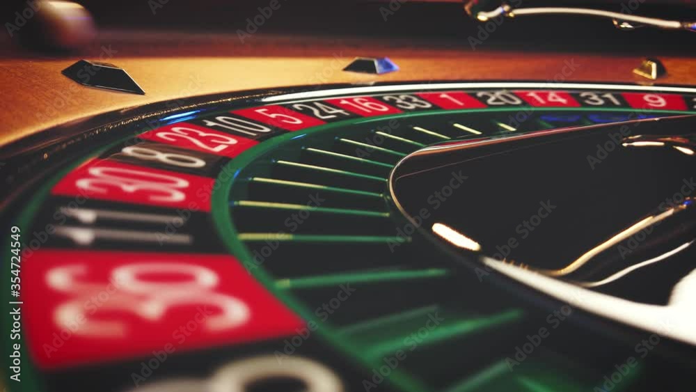 Roulette table close up at the Casino Roulette table close up at the Casino
