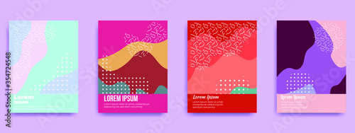 Abstract geometric pattern background for business brochure cover design. Vector flyer template layout design. For business brochure, poster, annual report, leaflet, magazine or book cover.