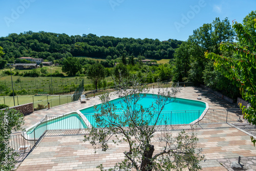 public swimming pool of the flower village in macerino © Federico