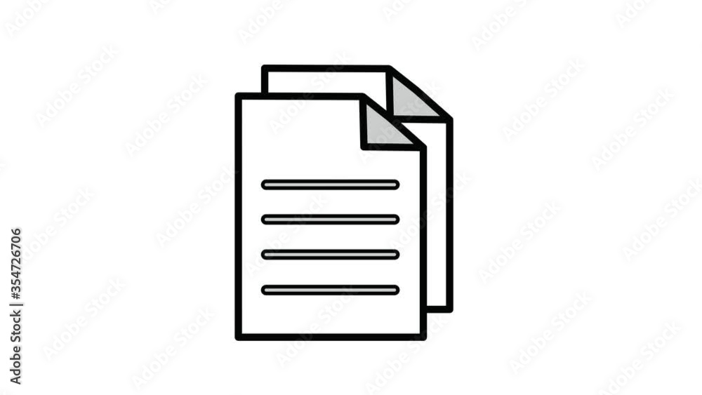 Black line Document icon isolated on white background. File icon. Checklist icon. Business concept. Black line Document icon isolated on white background. File icon. Checklist icon. Business concept.