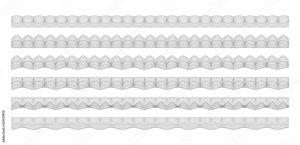 

Guilloche frame, border, beautiful vector pattern