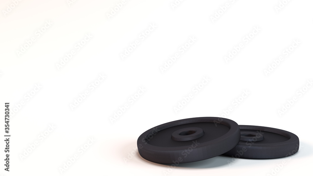 3D illustration weights for lifting in the gym or at home workout get strong and fit muscular body athletic lift weight enjoy sport recreation healthy training hard activity exercise daily background 3D illustration weights for lifting in the gym or at home workout get strong and fit muscular body athletic lift weight enjoy sport recreation healthy training hard activity exercise daily background