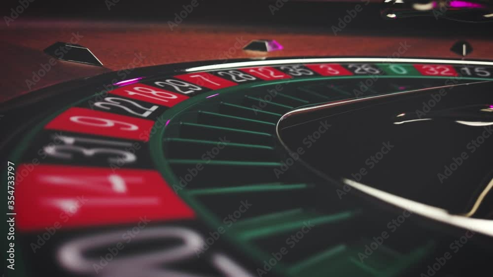 Roulette table close up at the Casino Roulette table close up at the Casino