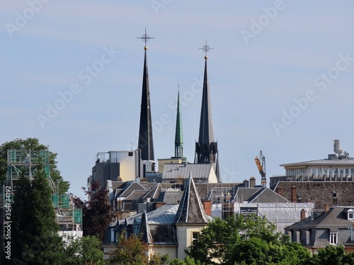 Luxembourg cathedral towers