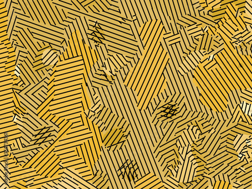Background texture pattern, vector design, geometric and abstract in yellow, black colors.