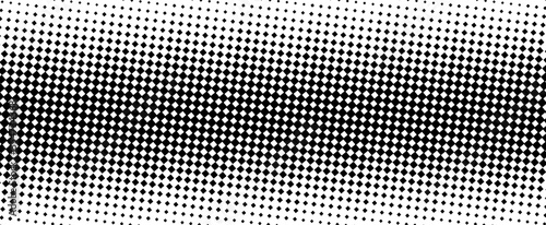Vertical gradient of black and white dots. Halftone texture. Vector illustration. Monochrome dots background.