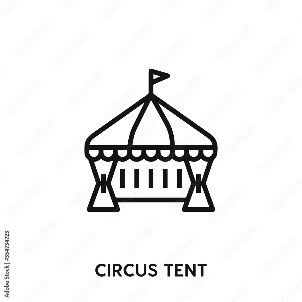 circus tent icon vector. circus tent sign symbol circus tent icon vector. circus tent sign symbol